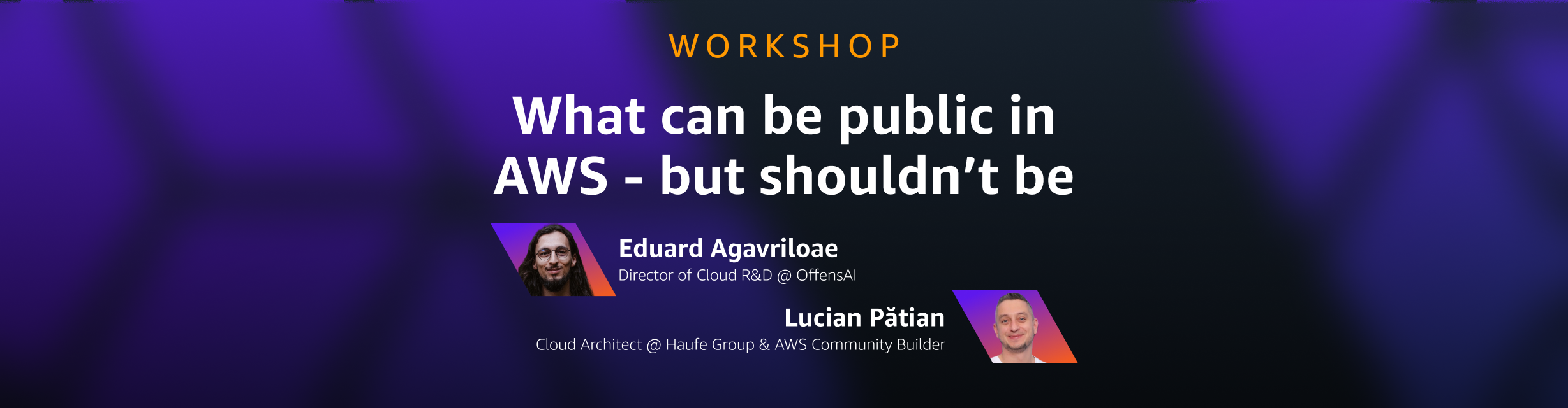What can be public in AWS - but shouldn’t be?